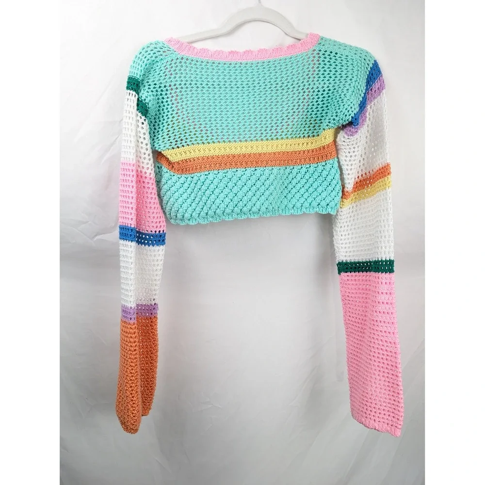 Handmade striped crochet